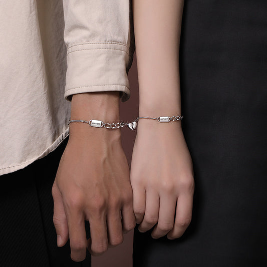 Magnetic Couple S925 silver Bracelet